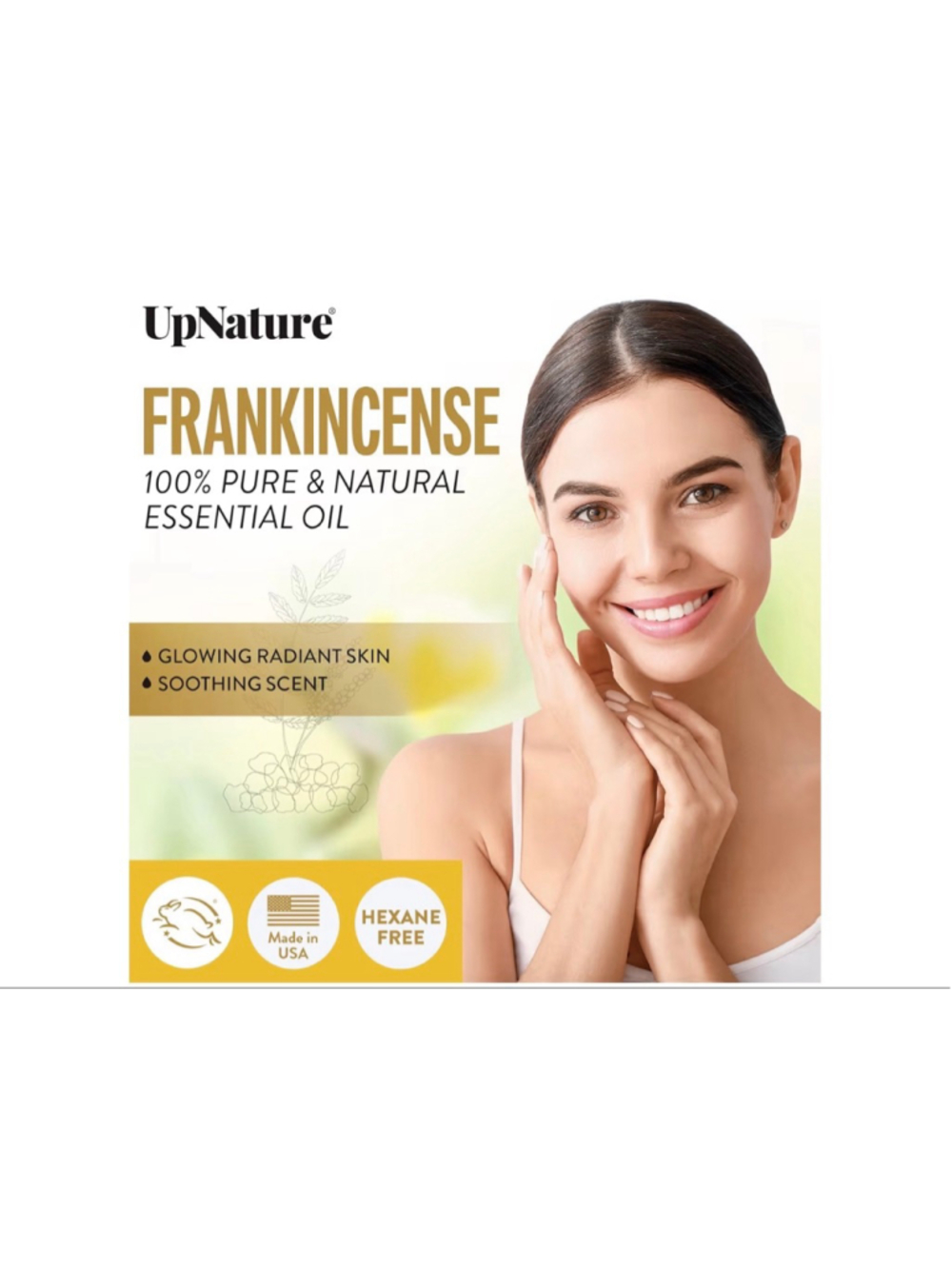NEW UpNature Frankincense Essential Oil Roll On 100% Pure Frankincense Oil for